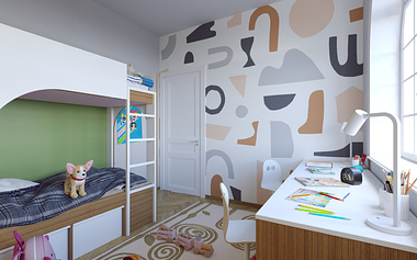 Villa renovation project - Children's room III