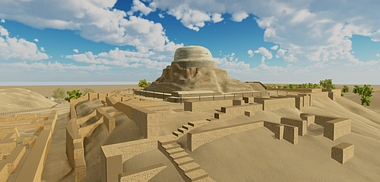 3D Virtual Indus valley Civilization Moen jo Daro