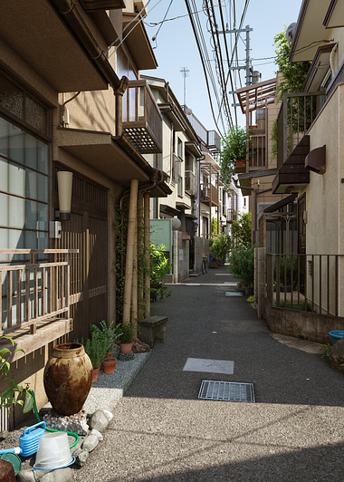 Side street in tokyo