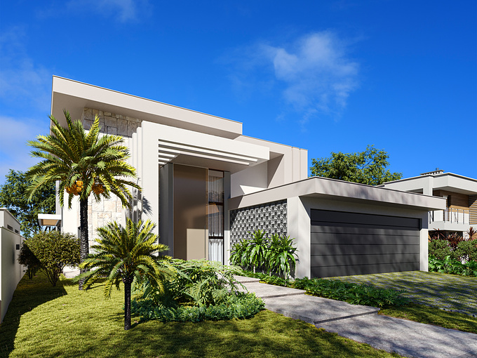 House Facade | Day - Night Mood
Rendering job done for an architectural studio of Brazil.

Softwares: 3dsMax 2022 | Corona 7 | Photoshop