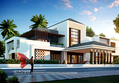 3D Architectural Rendering of Bungalow