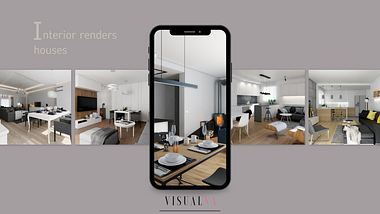 Visualizations of interiors general view