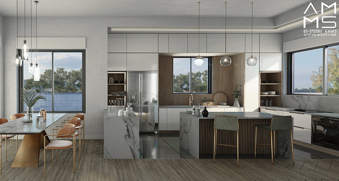 AMMS- Architectural Visualization - https://www.amms.co.il/?lang=en
3D Photo-realistic interior rendering for a Stunning Danish Kitchen Design with worm colors and romantic lighting.
We at AMMS studio have a professional architects team working to make your VISION A REALITY.
Providing impeccable service to create a perfect image FOR U!
Do you also want to see how your home will look like?
You are welcome to get InTouch via Facebook
Web: AMMS.CO.IL
Instagram: @ARCHI_AMMS