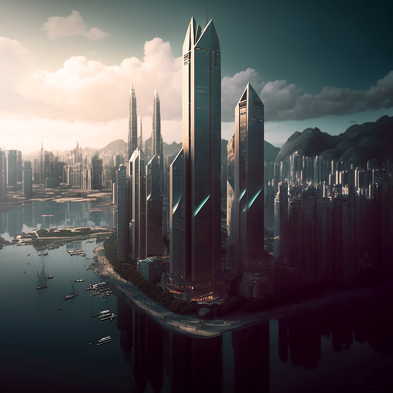The Future Of Hong Kong Midjourney Test Kelvin Yung Cgarchitect
