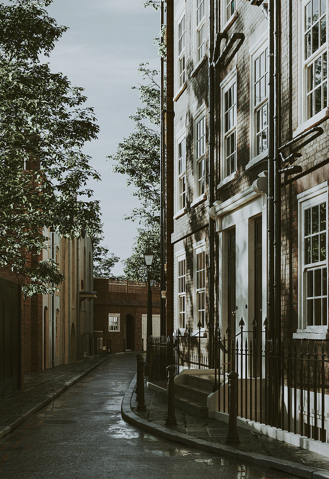 This project started after seeing an image with the beautiful Holy Mount area and the Holly Bush Pub in London. I found the many details that the buildings have just lovely and decided to build it in 3D. Hope you enjoy it and let me know if it feels like the real deal.