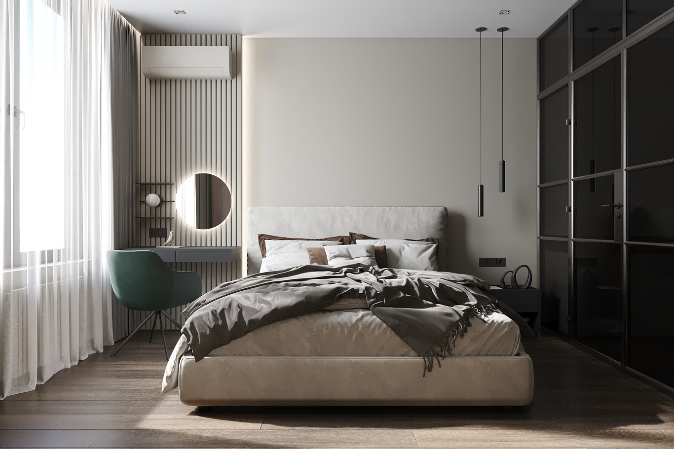 One bedroom interior design | Nazar Krupka - CGarchitect ...