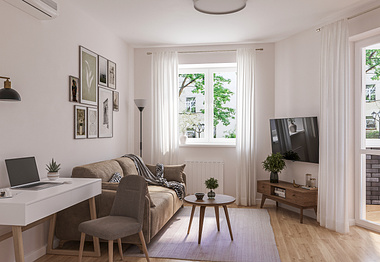 Small flat in scandi style 