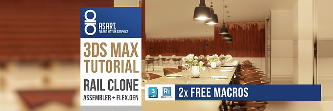 3ds Max and Rail Clone Lite Tutorial