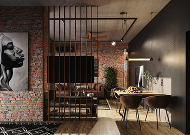 Industrial Apartament | Interior Design & Renders