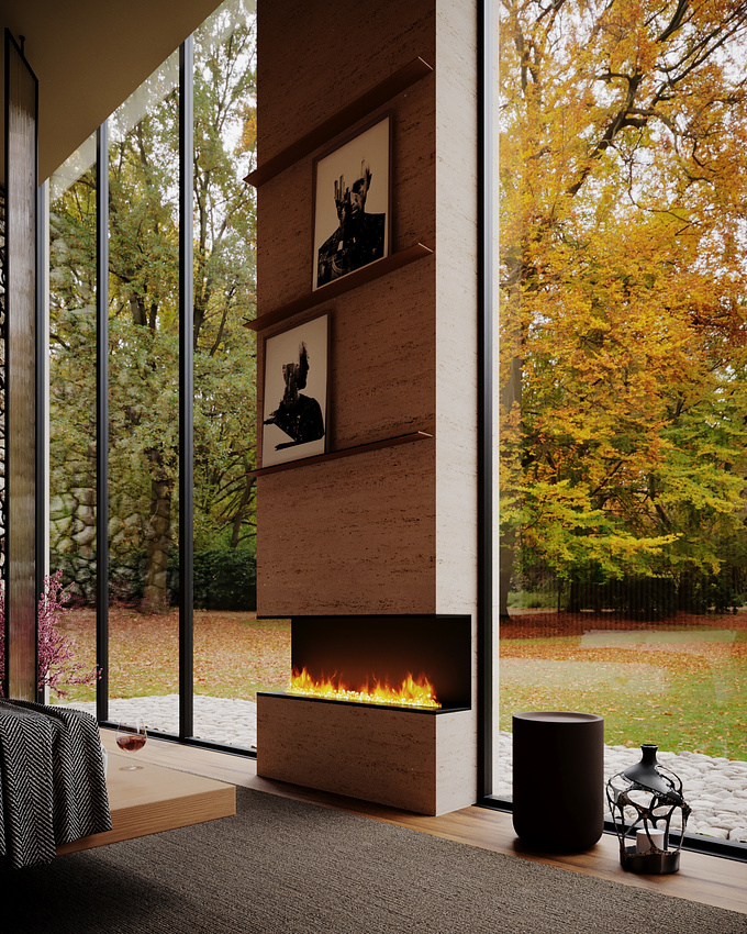 
Fireplace view with forest version of the Bedroom Brutal Render project of the week #renderbrabo #renderforall made through 
#3dsmax and #coronarenderer​​​​​​​


Design: Ander Alencar
CG Artist: Kelly Smisen

more - https://www.behance.net/kellysmisen

