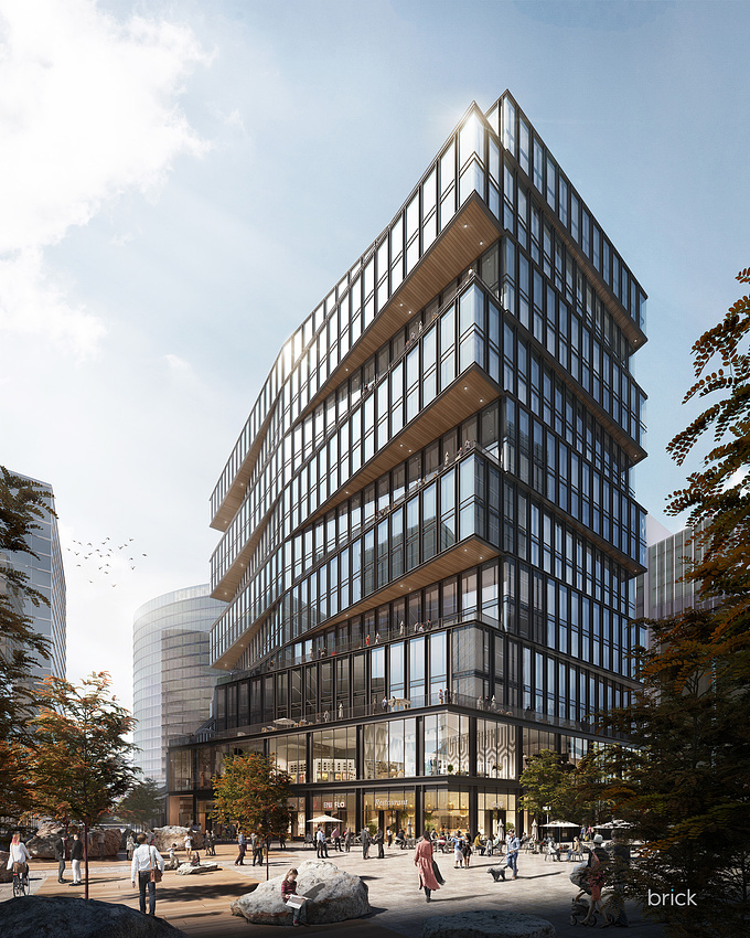 Amazon's latest office building, designed by Gensler in Boston.