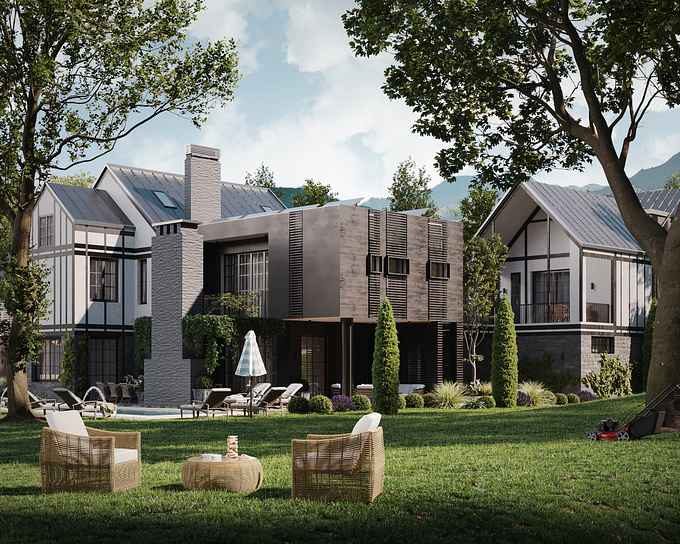 Exterior Visuals for a Luxury Villa located in Mullet, Tirane.