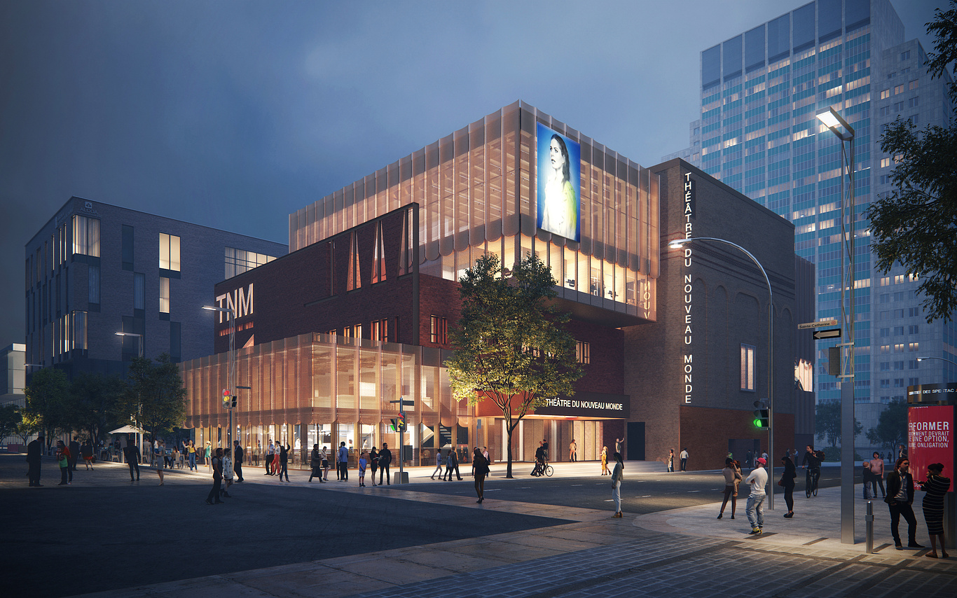 Architectural 3D visualization of Theatre du Nouveau Monde renovation ...