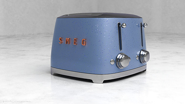 SMEG Toaster 3D Animation & Visualization | Autodesk 3ds Max & Chaos Vantage