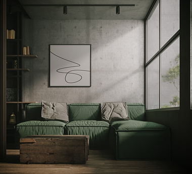 Concrete Living room