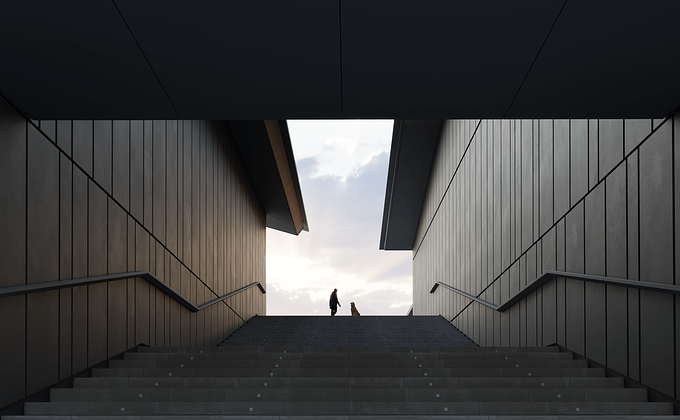 Afternoon walk near a museum.

3dsMax / Corona renderer