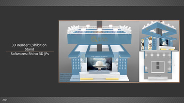 3D Render of an Exhibition stand | March 2024 - May 2024: “CIBUS” Parma Event 2024".