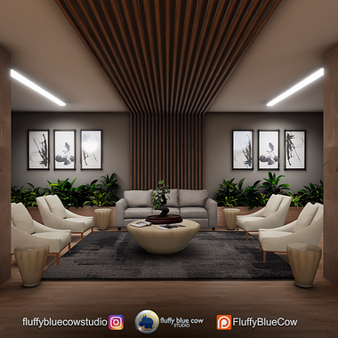 Office lobby redesign - 3D Visualization