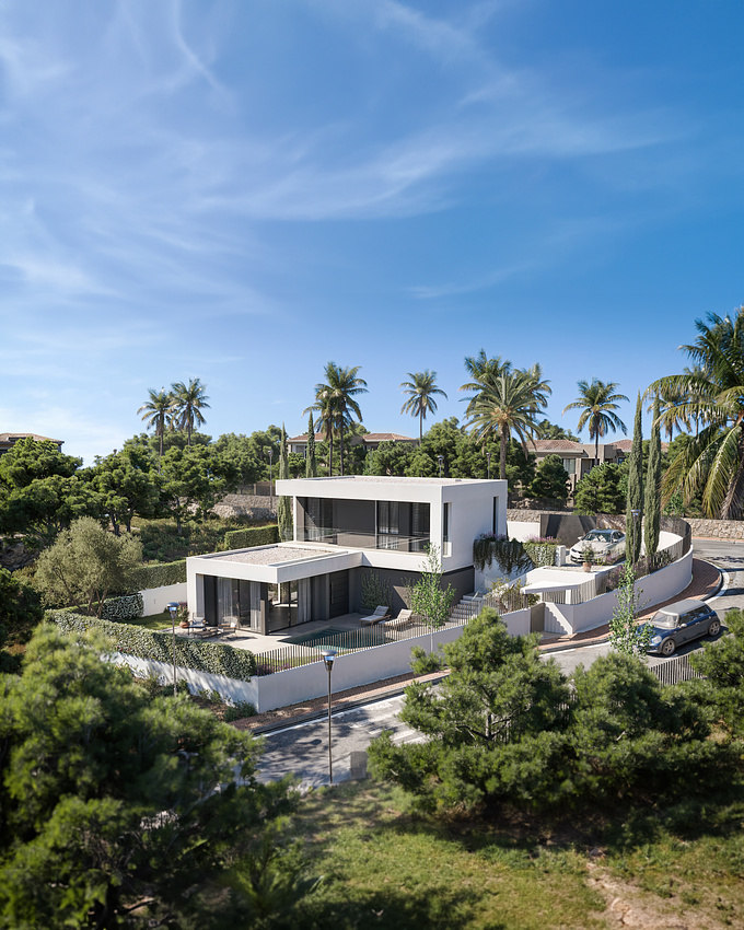 Modern villa located in Marbella (Spain).
Clear lines and simplicity for a first class building in one of the most iconic golf courses of Europe.