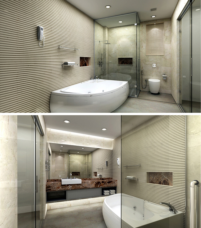 L SRI DESIGN STUDIO - http://lsridesignstudio.com
Toilet view for Hotel Aruna