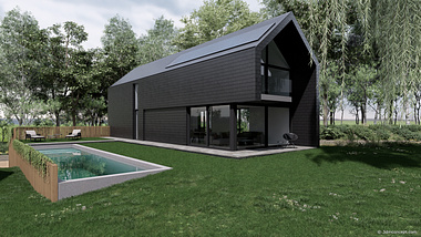 Black Anthracite House Project