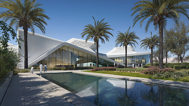 Exterior Visualization: Technology and Innovation Center in the UAE