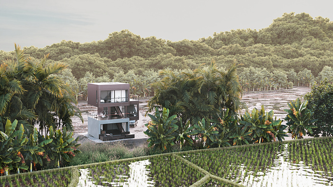 CGI Recreation of Maehongsorn House, designed by ASWA.