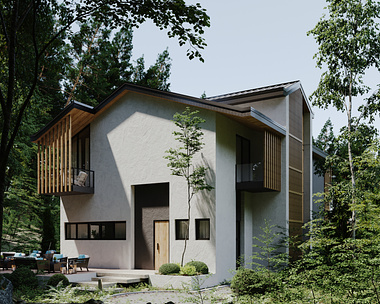 Modern Guesthouse | Exterior Visualization