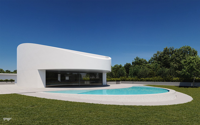 In-house pCGI project. The house is a design from Fran Silvestre Arquitectos and we used reference photos by Diego Opazo.