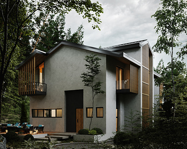 Modern Guesthouse | Exterior Visualization