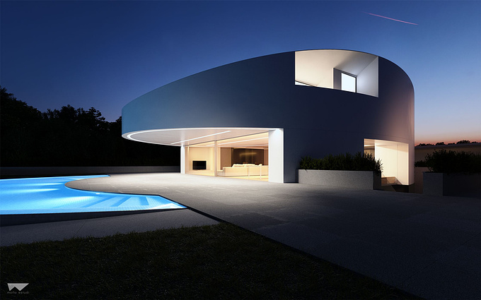 In-house pCGI project. The house is a design from Fran Silvestre Arquitectos and we used reference photos by Diego Opazo.