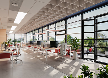 Interior Visualization: Office Spaces