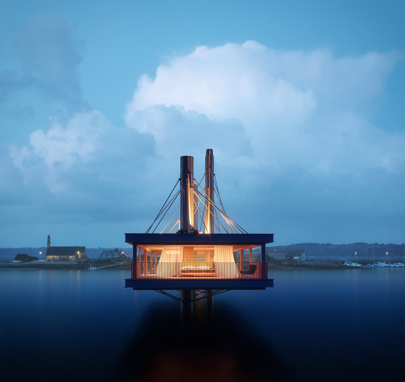 Floating architecture Concept -02 | Tharik - CGarchitect ...