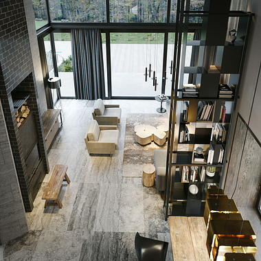 modern villa interior