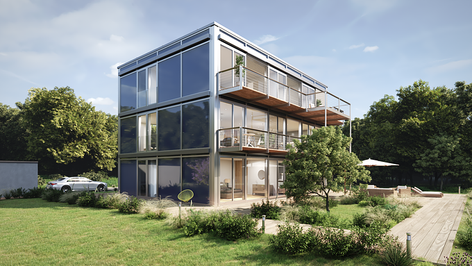 3D-Animation for the L ² modular house system to present the benefits and features of this technology. Created by Deepframes from Stuttgart, Germany