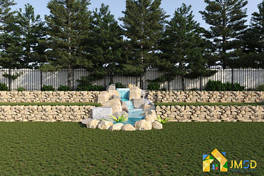 Landscape 3D Design Rendering in Buford Georgia 