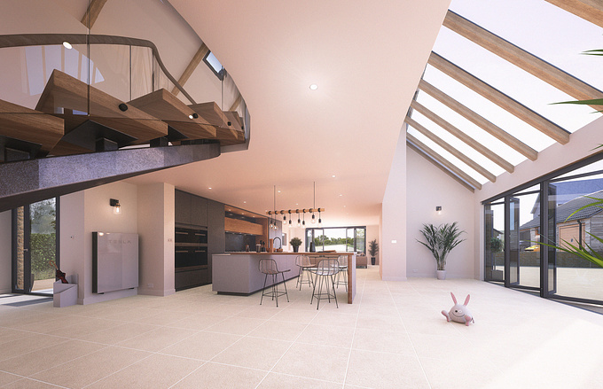 Visuals for a beautiful barn re-development in Somerset, UK