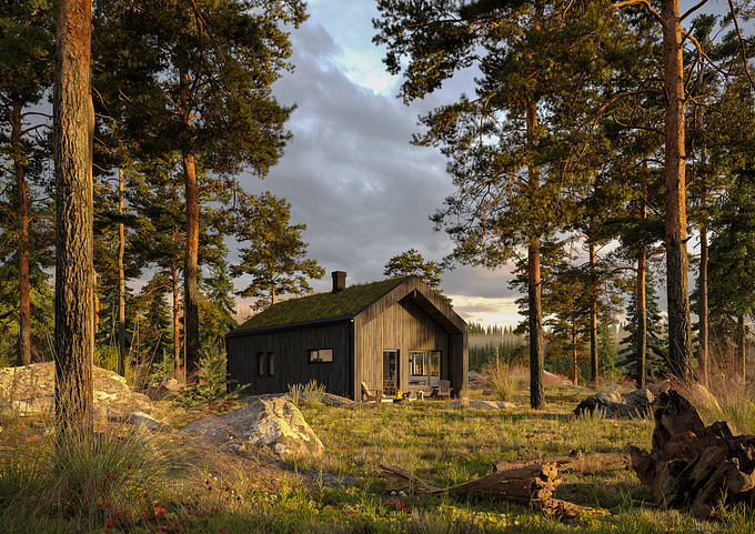 House in the forest

Visualization of an individual residential houses
Location: Finland
Year: 2023