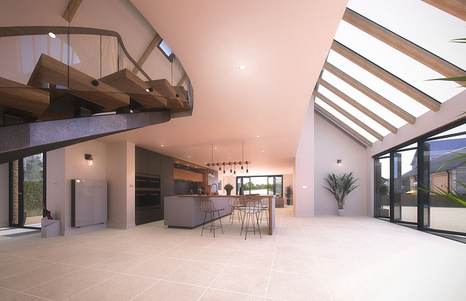 Visuals for a beautiful barn re-development in Somerset, UK