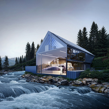 Exterior Visualization: Hydropower Plant