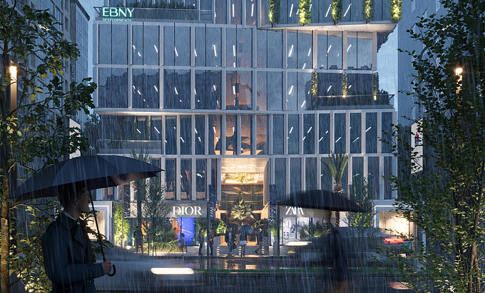 At NAG Studios, we're thrilled to present our recently unveiled art direction and visualization projects. Among them, we're excited to showcase the "Blue Rain" mixed-use building. 
Art direction by NAG Studios
Design & build by HOME GATE Construction
Real estate development by EBNY Real Estate