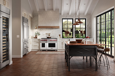 Accent Modern Farmhouse Kitchen