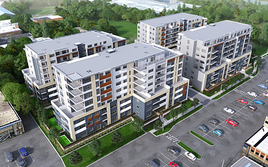 3D Rendering - Aerial View