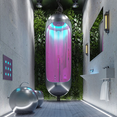 Futuristic bathroom