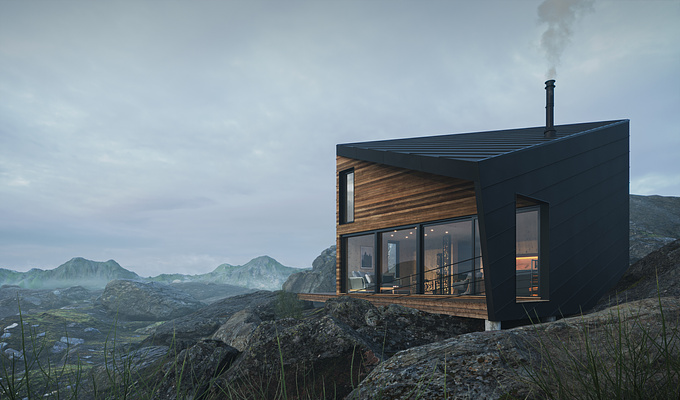 Design of the cabin: I-Kanda Architects
Software used: 3ds Max, Corona 12, PS