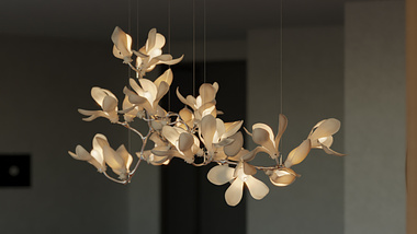 Light instalation renderings in Blender