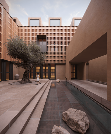 Exterior Revisualization of THE HOUSE OF COURTYARD by Studio VDGA