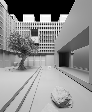 Exterior Revisualization of THE HOUSE OF COURTYARD by Studio VDGA