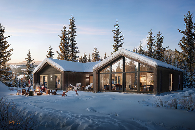 Overhalla_WINTER
Another winter has come by the end of the year. Let’s enjoy a cozy and blessful holidays with your loved ones. The image shows a house in the suburb in Norway. The family members are celebrating the last few days of the year and are awaiting the upcoming new year.
Image created by : REC Architectural Visualization