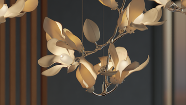 Light instalation renderings in Blender